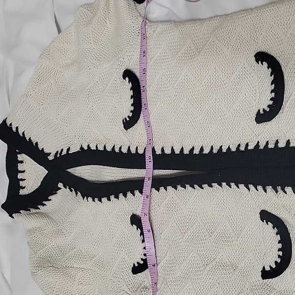 Cabi 297 M Cream "Socialite" Knit Open Front Cardigan Sweater jacket - Picture 12 of 14